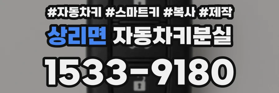 상리면 자동차키분실