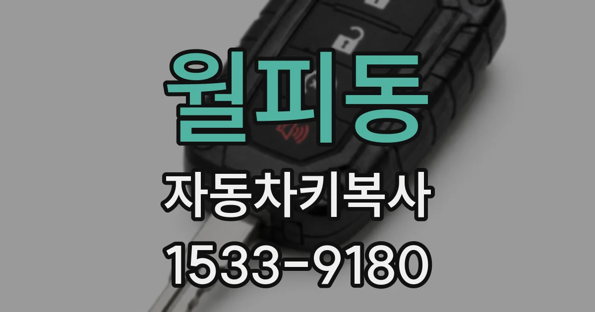 월피동 자동차키복사