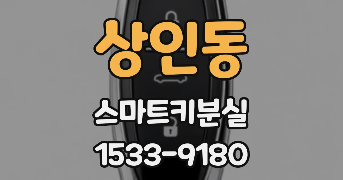 상인동 스마트키분실
