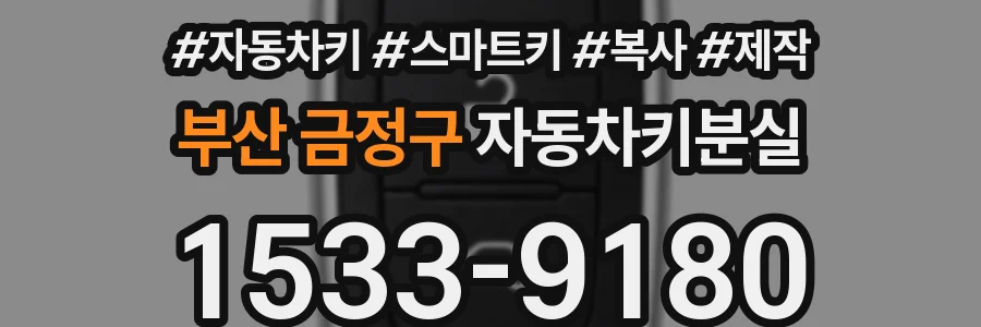 부산 금정구 자동차키분실