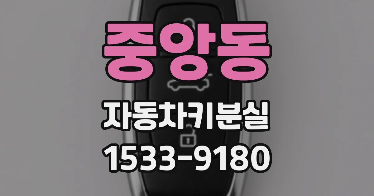 중앙동 자동차키분실