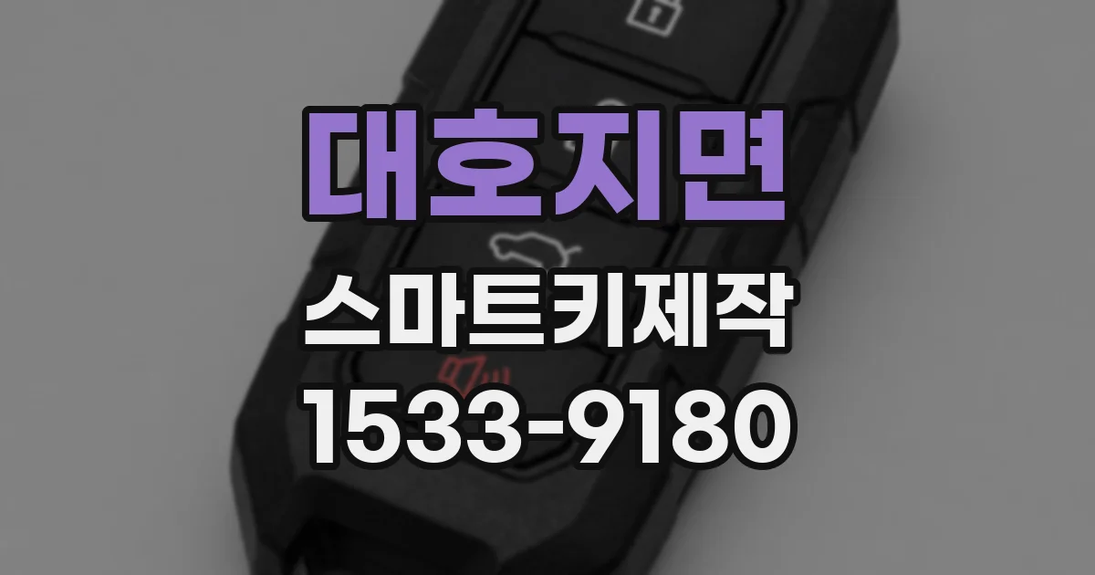 대호지면 스마트키제작