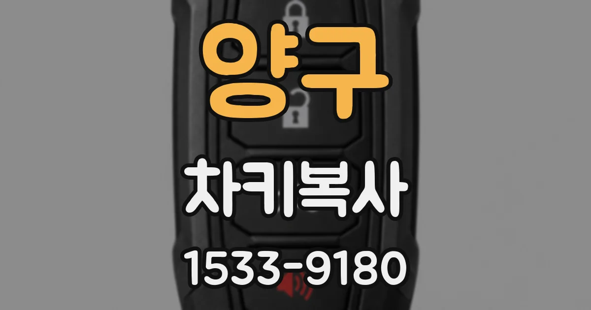 양구 차키복사