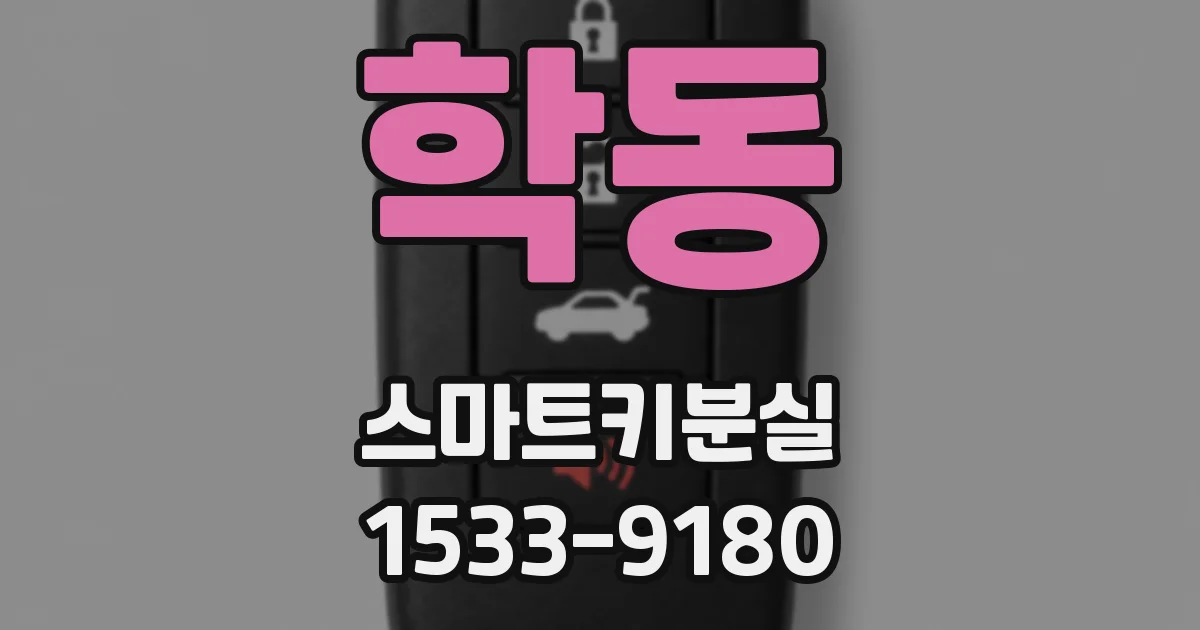 학동 스마트키분실