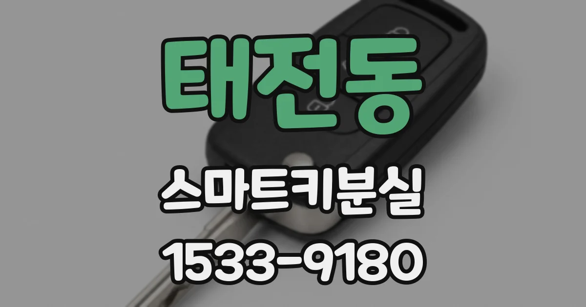 태전동 스마트키분실
