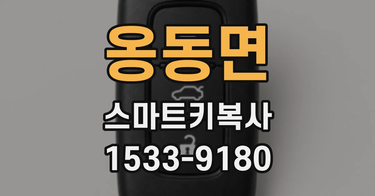 옹동면 스마트키복사
