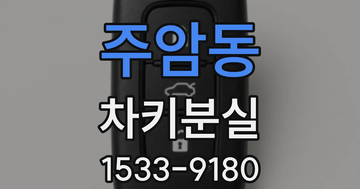 주암동 차키분실