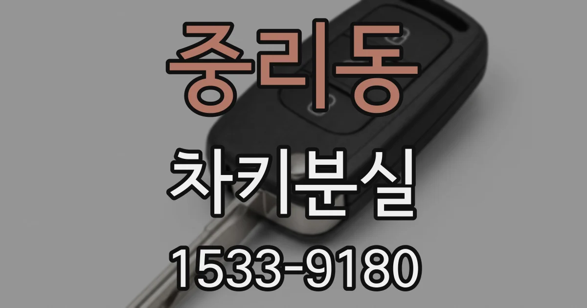 중리동 차키분실