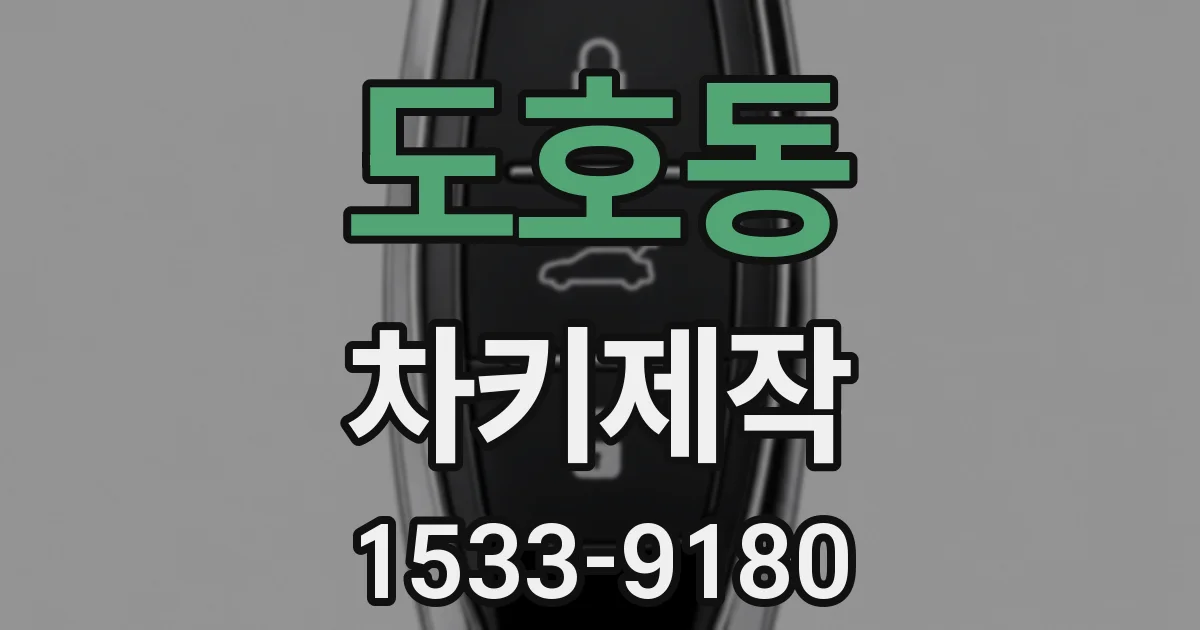 도호동 차키제작