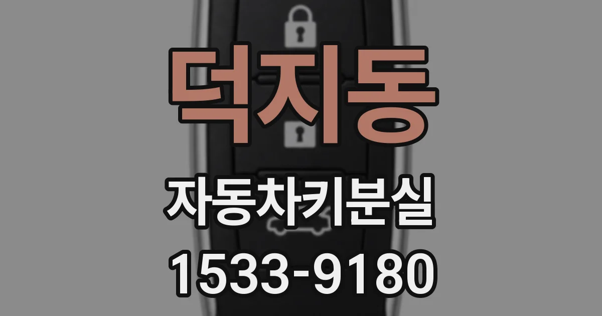 덕지동 자동차키분실