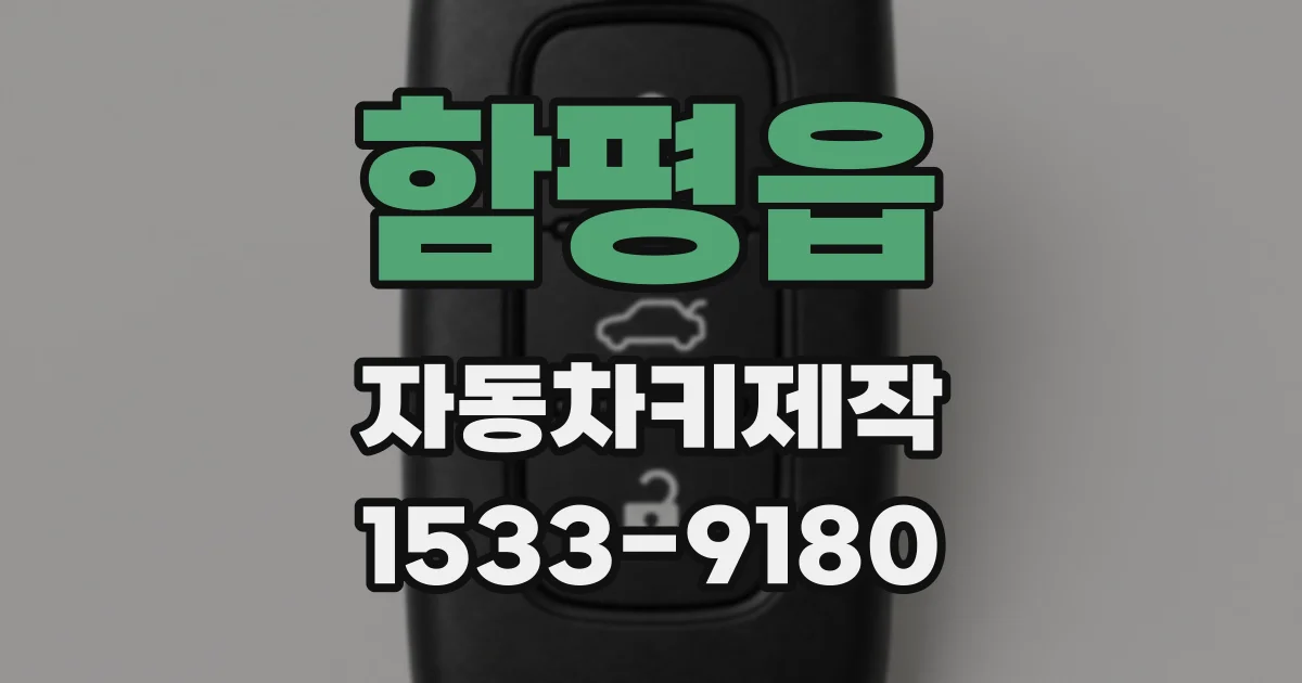 함평읍 자동차키제작