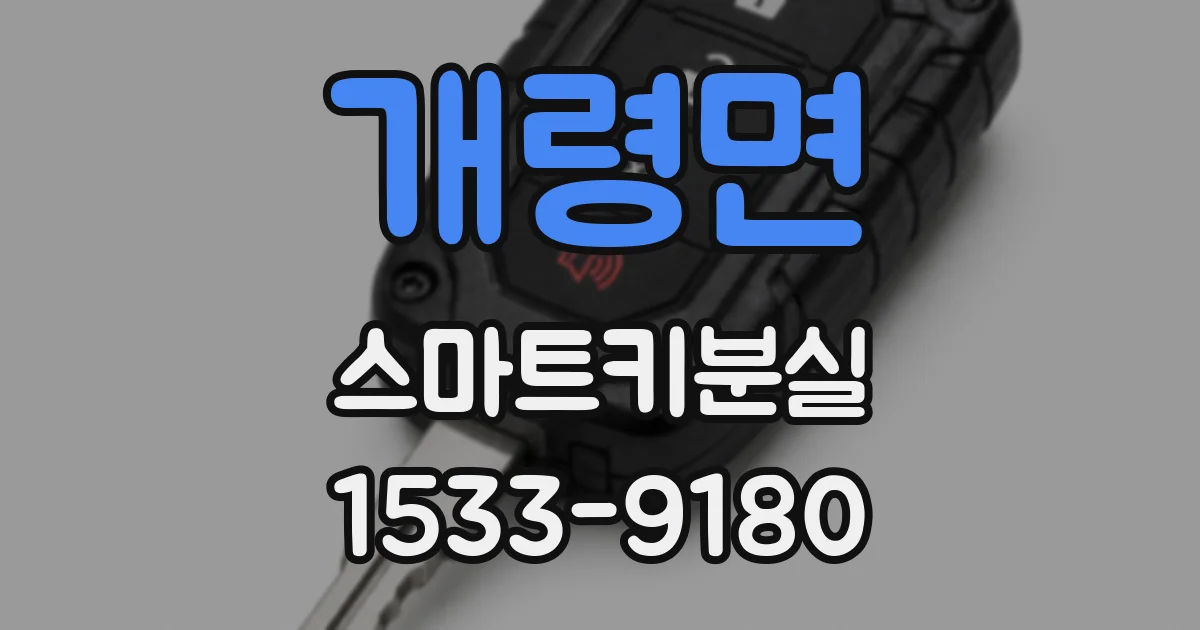 개령면 스마트키분실