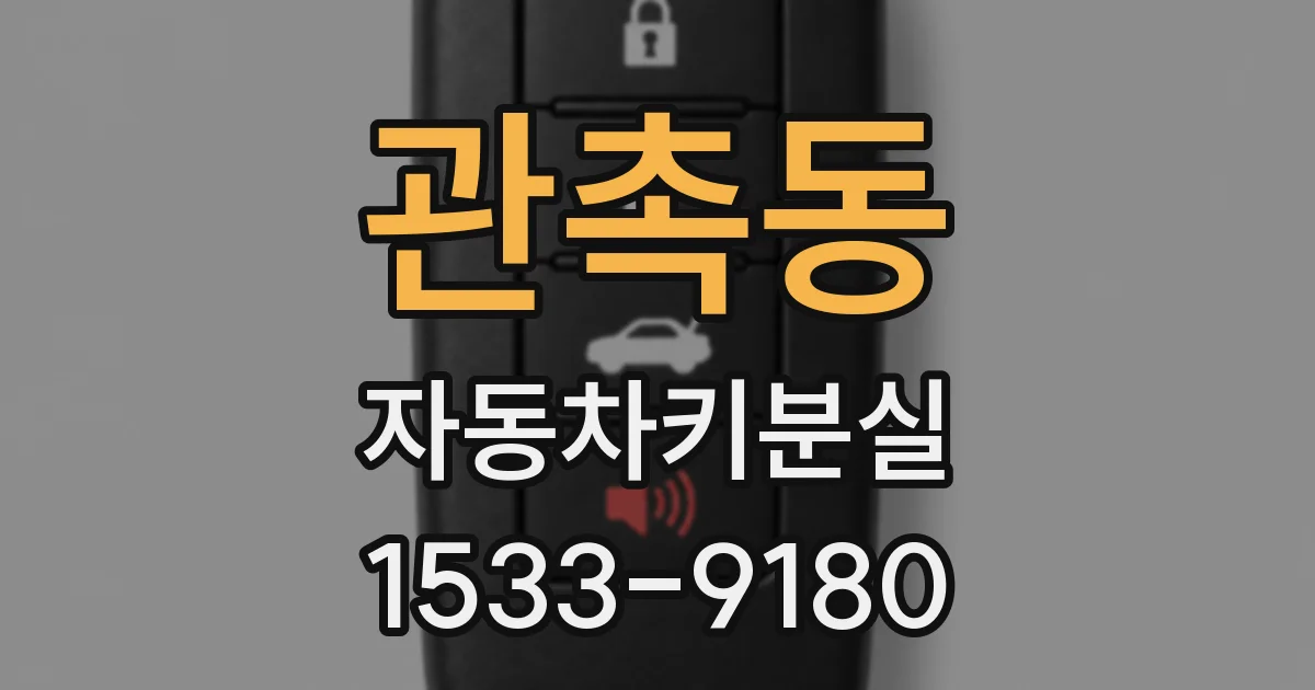 관촉동 자동차키분실