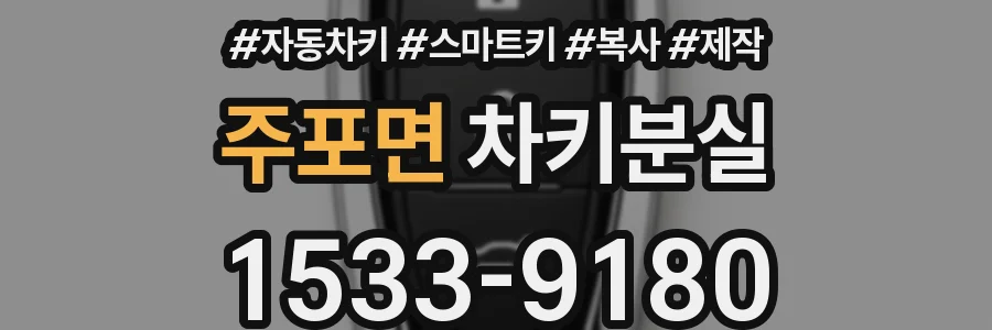 주포면 차키분실
