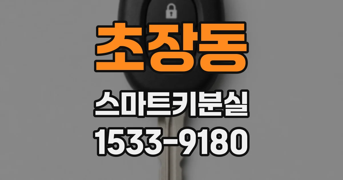 초장동 스마트키분실