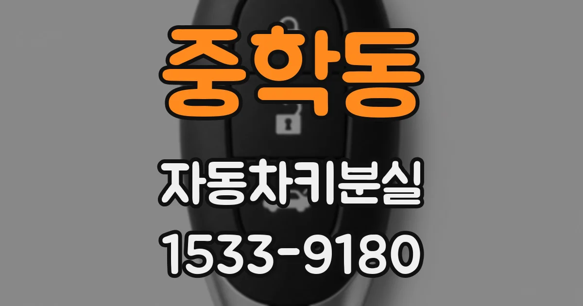 중학동 자동차키분실
