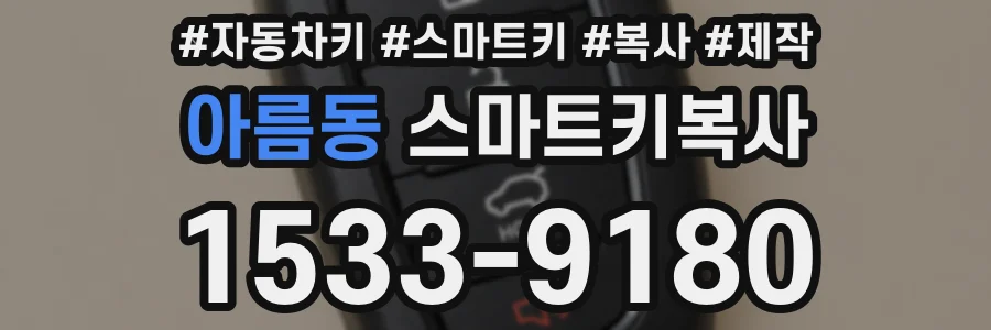 아름동 스마트키복사