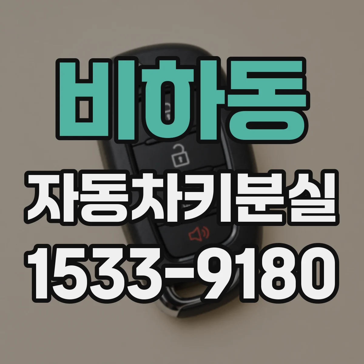 비하동 자동차키분실