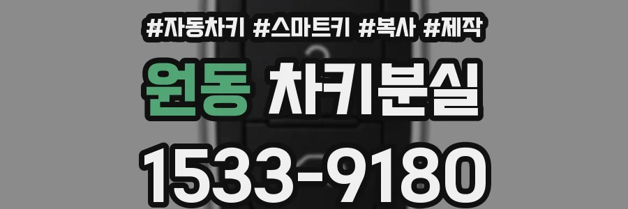 원동 차키분실