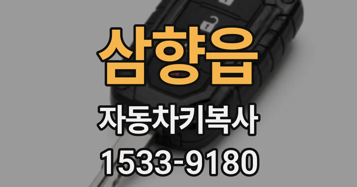 삼향읍 자동차키복사