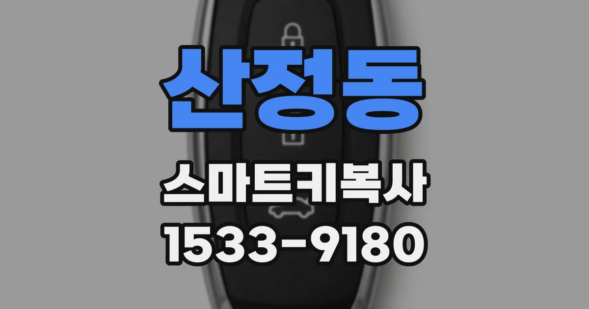 산정동 스마트키복사