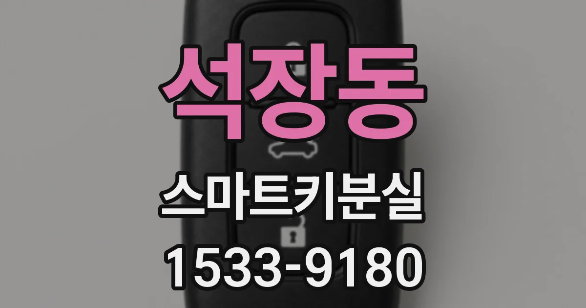 석장동 스마트키분실