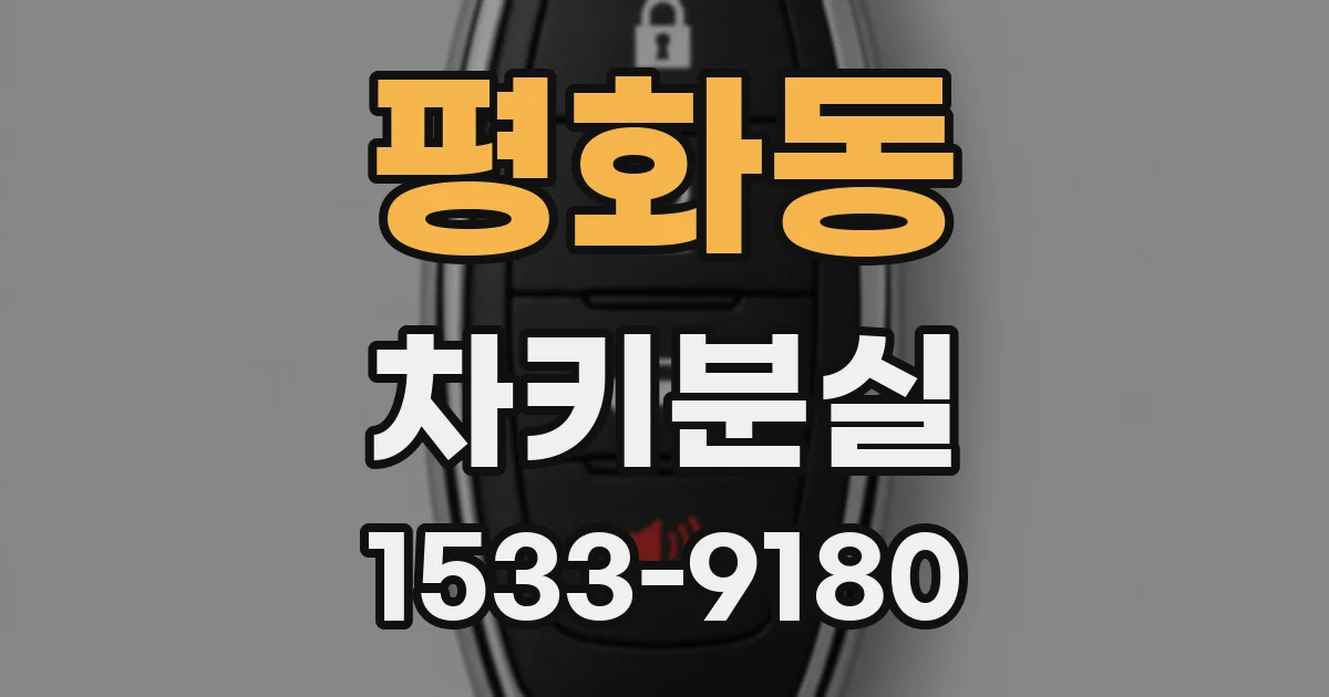 평화동 차키분실