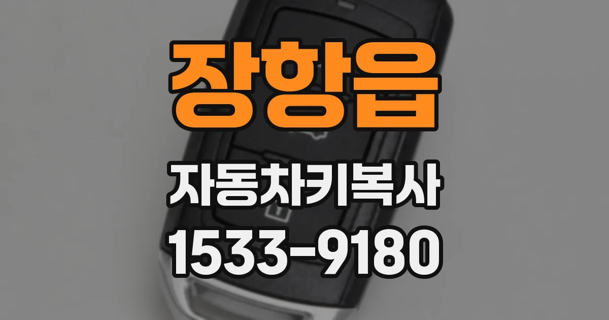 장항읍 자동차키복사