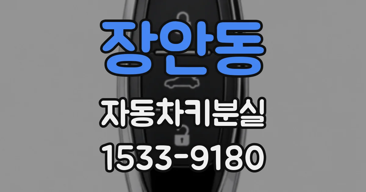 장안동 자동차키분실