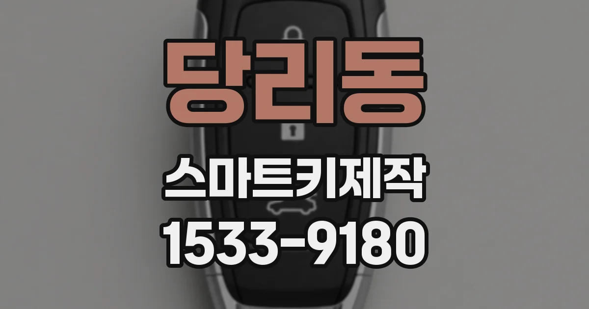 당리동 스마트키제작