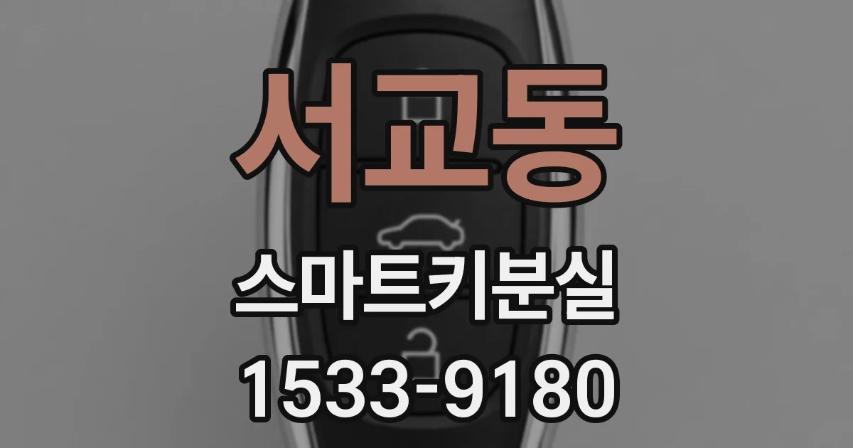 서교동 스마트키분실