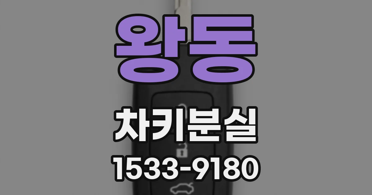 왕동 차키분실