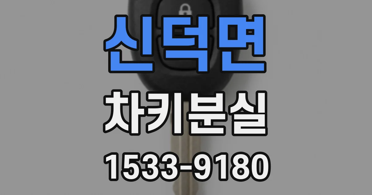 신덕면 차키분실