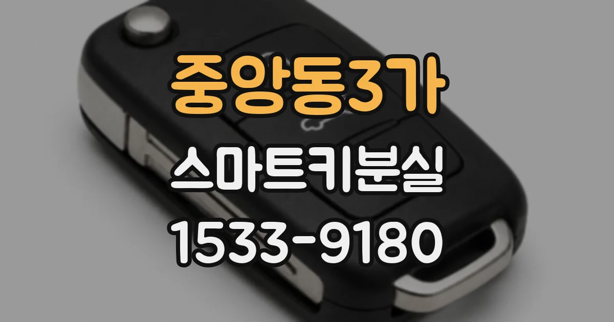 중앙동3가 스마트키분실
