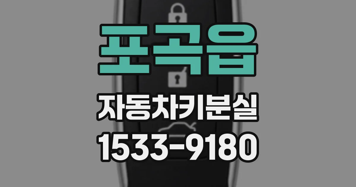 포곡읍 자동차키분실