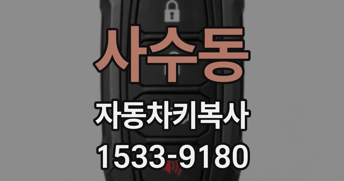 사수동 자동차키복사