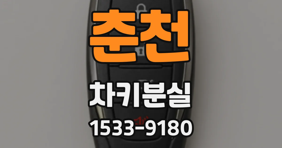 춘천 차키분실