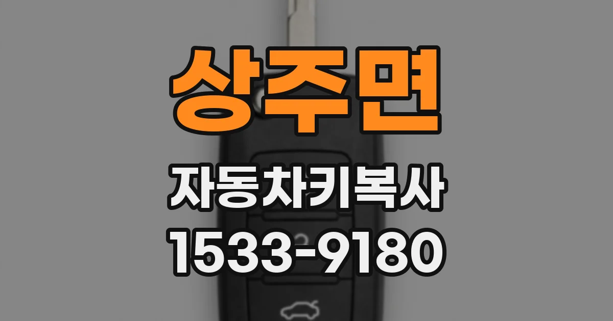 상주면 자동차키복사