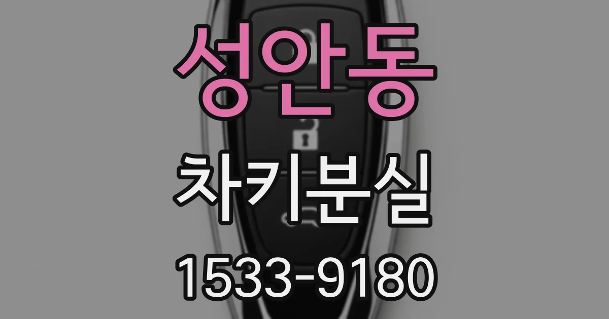 성안동 차키분실