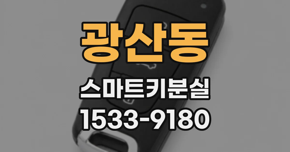 광산동 스마트키분실