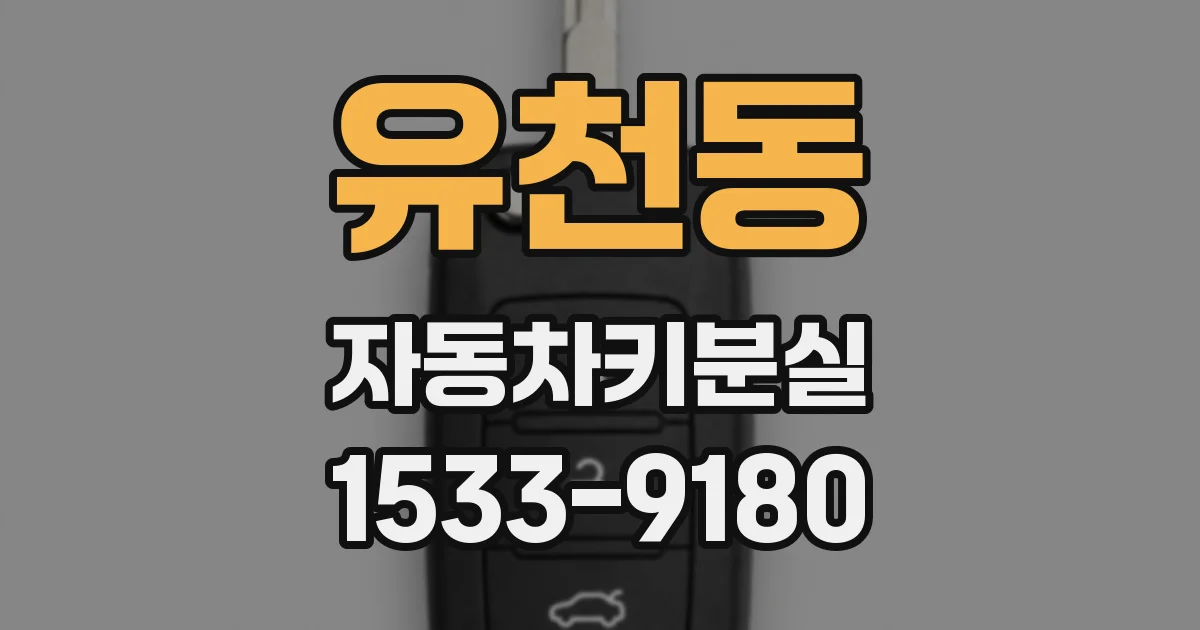 유천동 자동차키분실