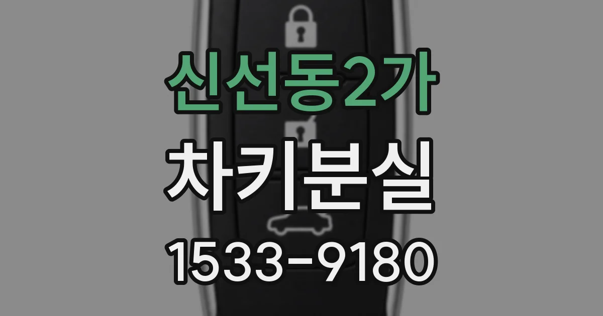 신선동2가 차키분실