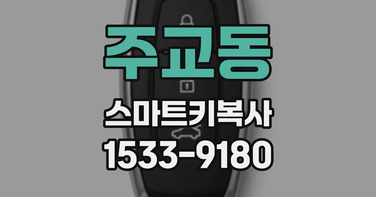 주교동 스마트키복사