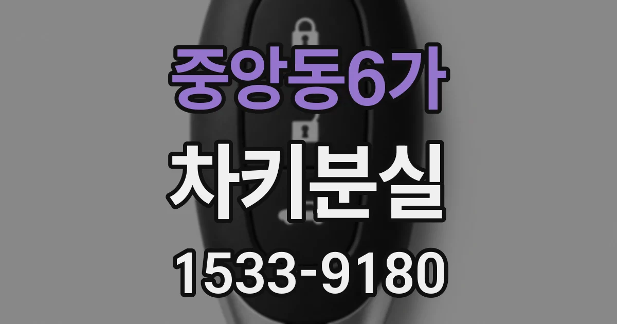 중앙동6가 차키분실