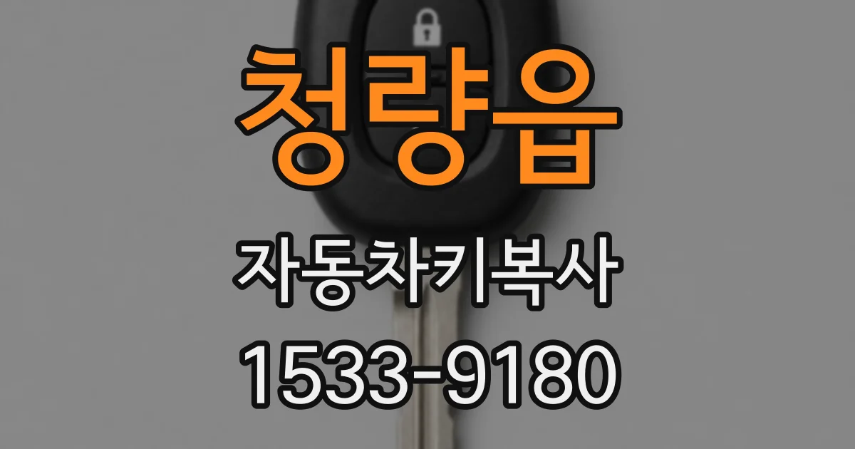 청량읍 자동차키복사