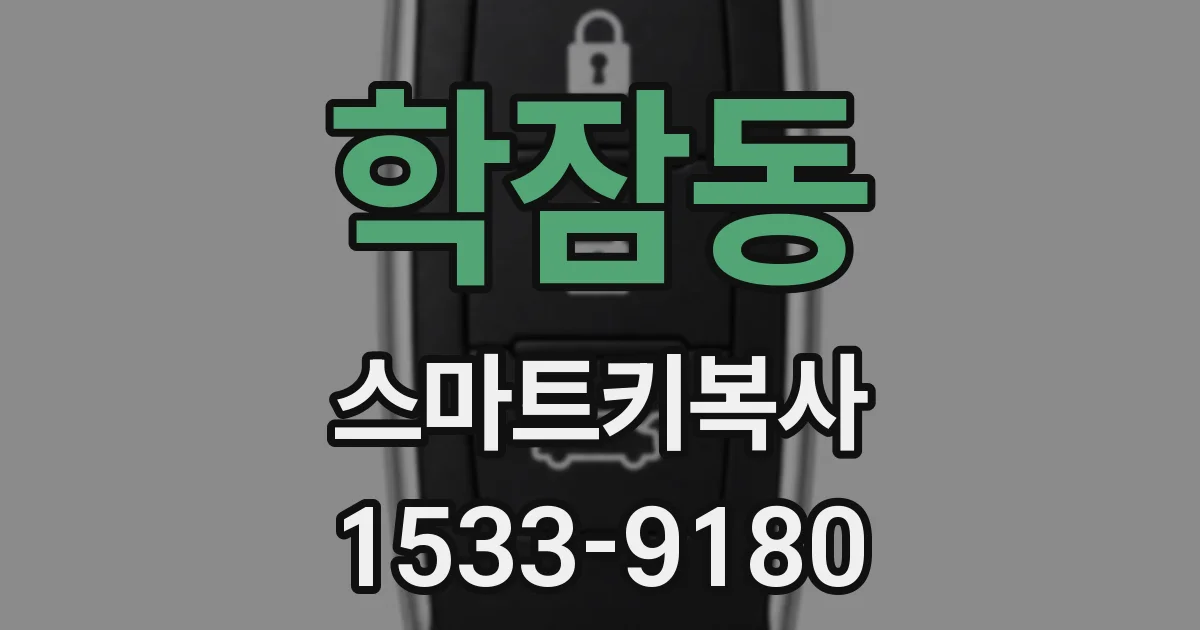 학잠동 스마트키복사