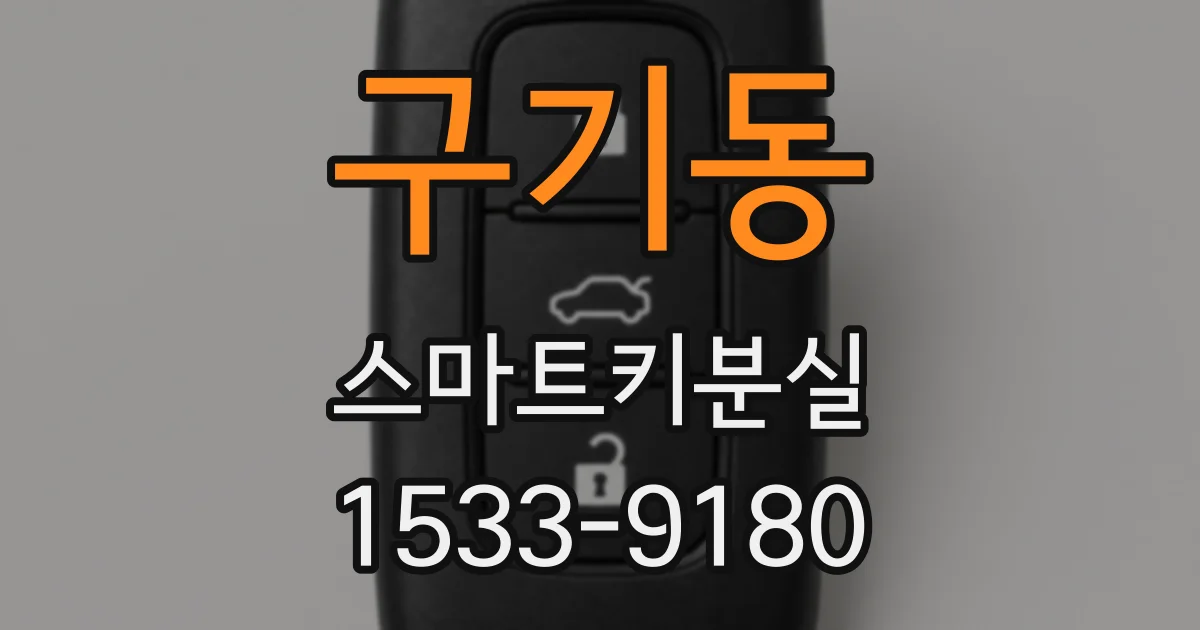 구기동 스마트키분실