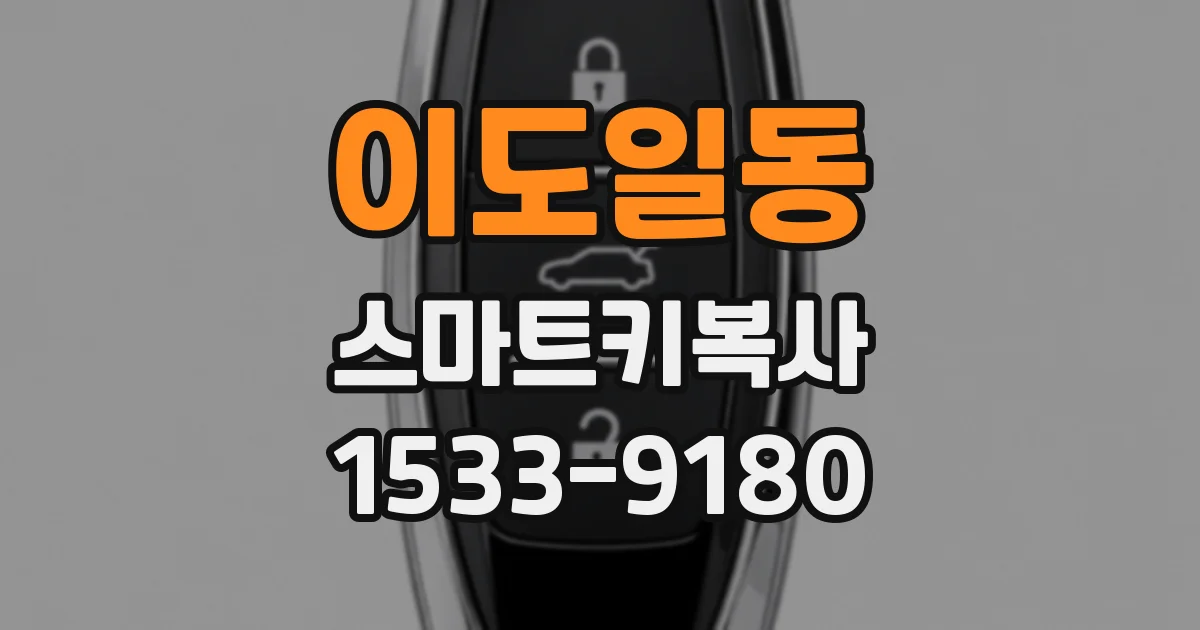 이도일동 스마트키복사