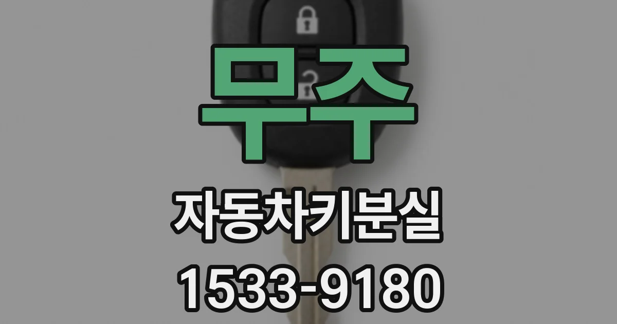 무주 자동차키분실