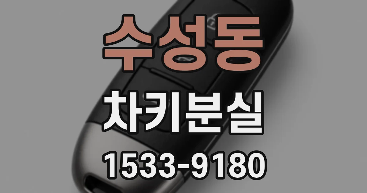 수성동 차키분실